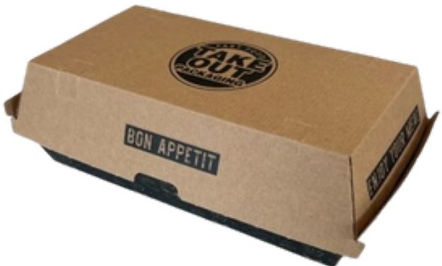 Hamburgerbox Halv